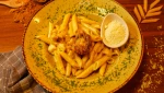 Penne kip champignons