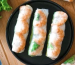 Fresh spring rolls scampi